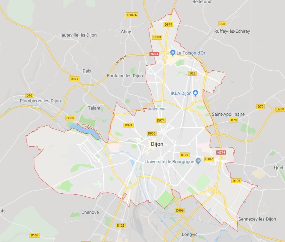 carte de dijon