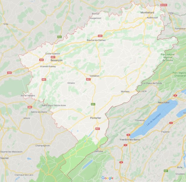 Doubs carte