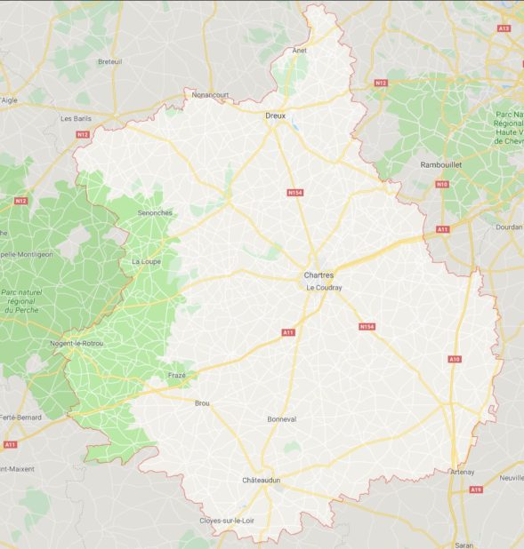 Eure-et-Loir carte