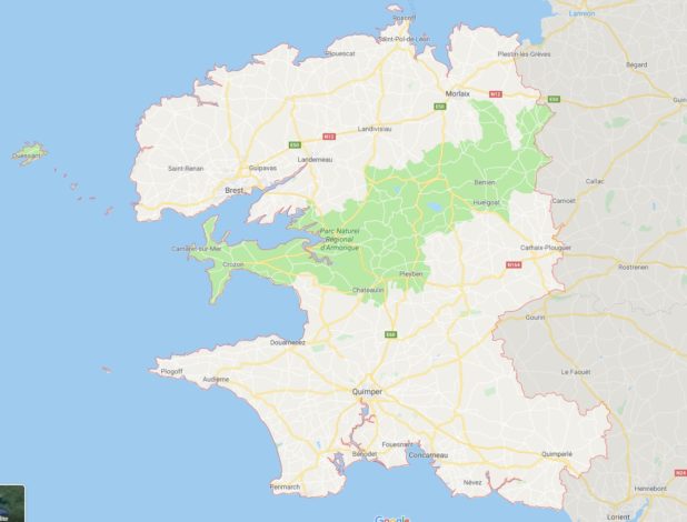Finistère carte