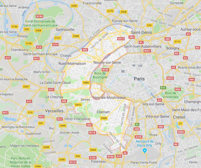 92 hauts de seine plan