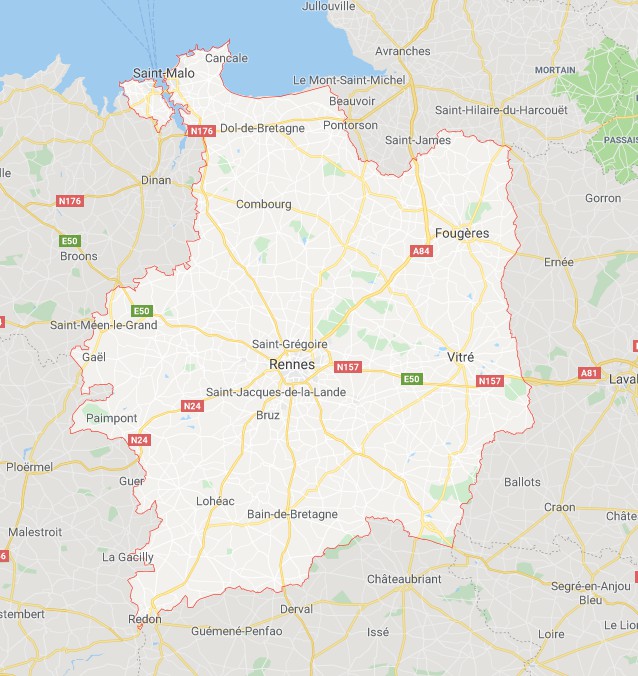 carte ille et vilaine