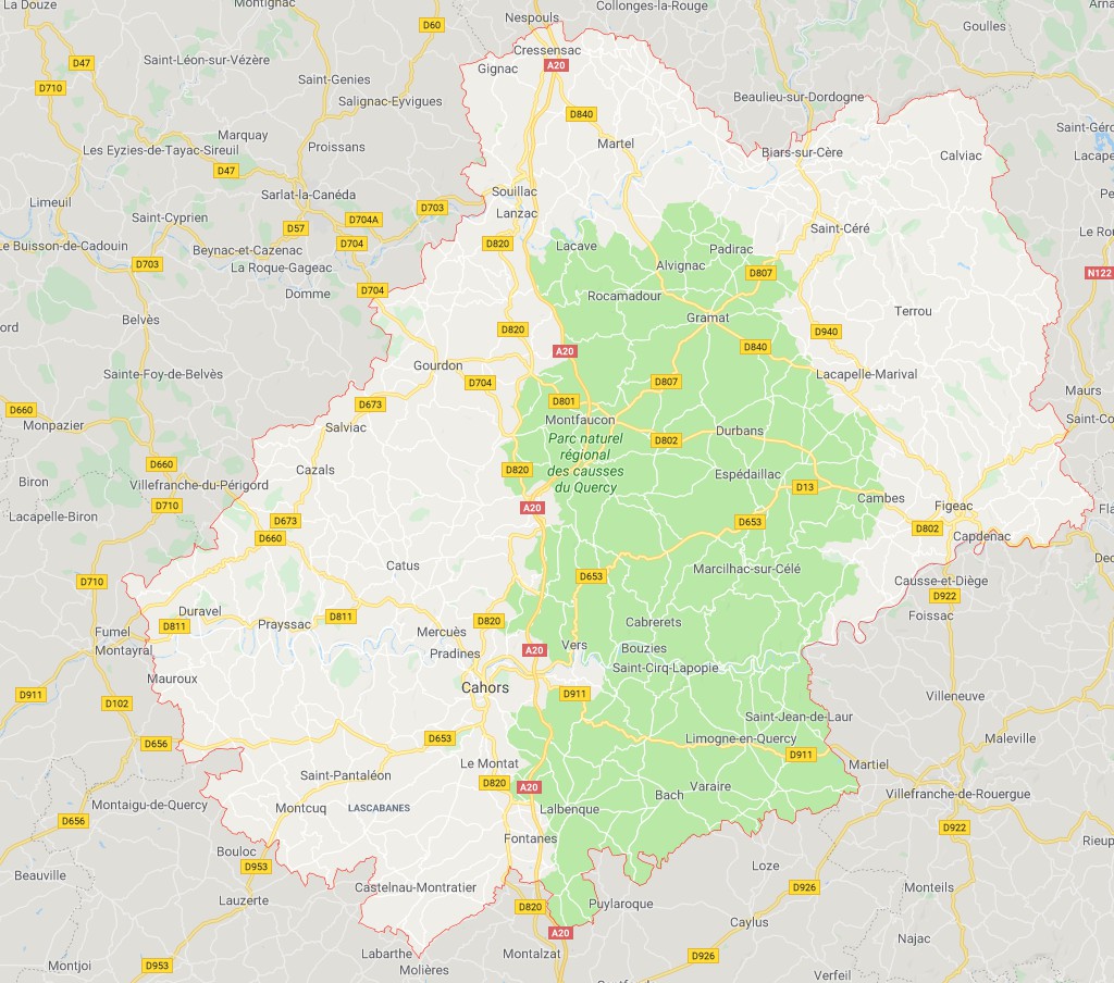 departement du lot et de la dordogne