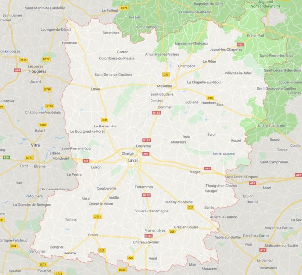 Mayenne carte