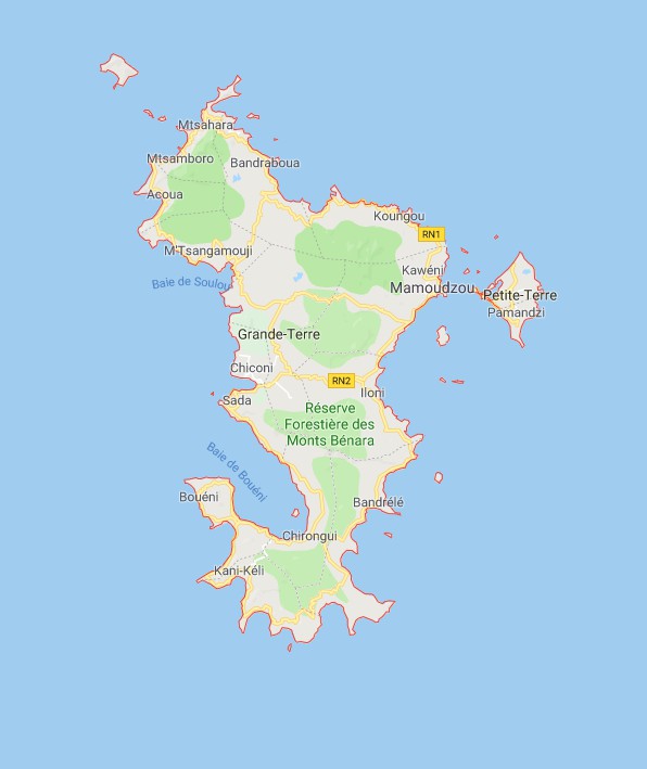ile de mayotte carte du monde