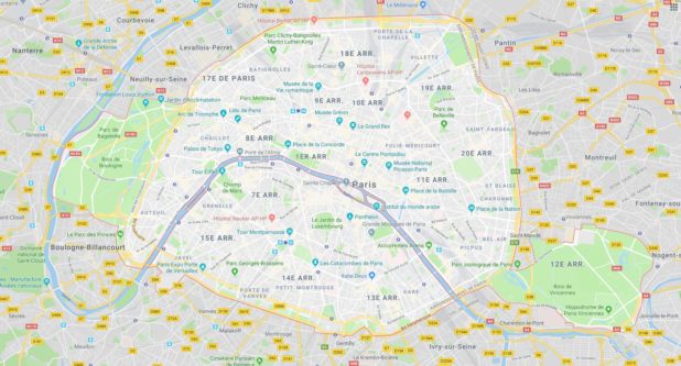 Paris carte Paris carte