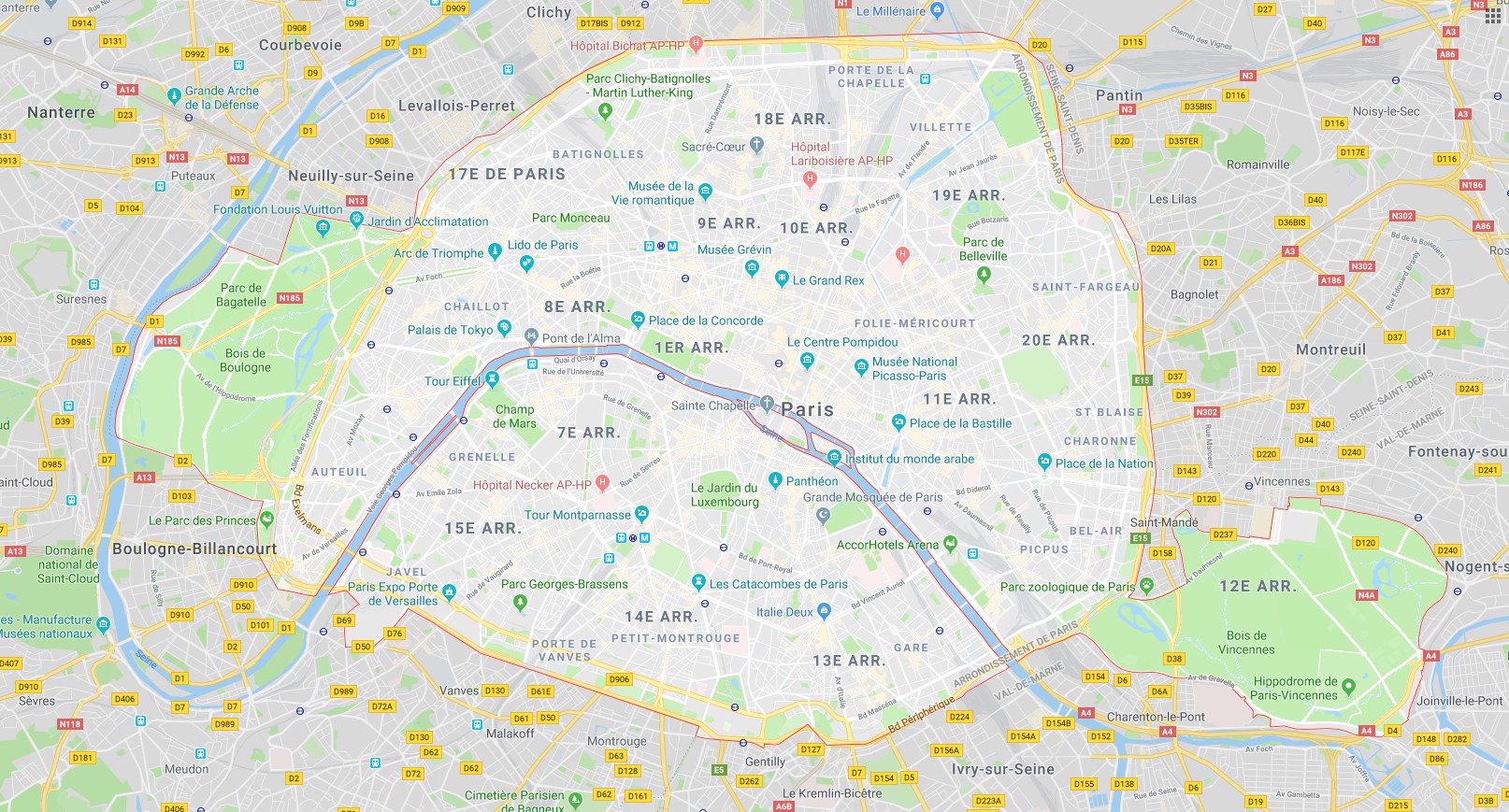 paris carte