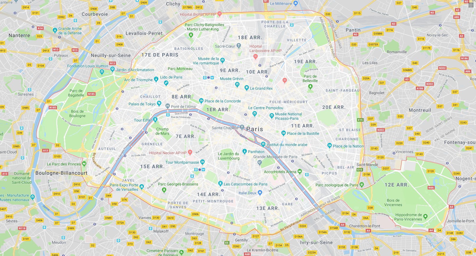 Carte D taill e Paris Carte Touristique De Paris Plan T l charger Carte D taill e Paris Carte Touristique De Paris Plan T l charger