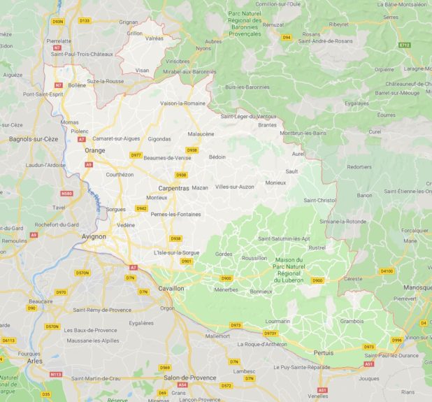 Vaucluse carte Vaucluse carte