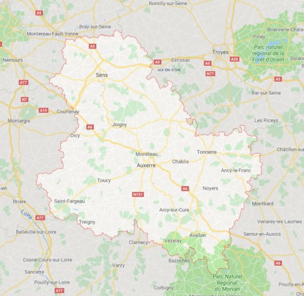 Yonne carte