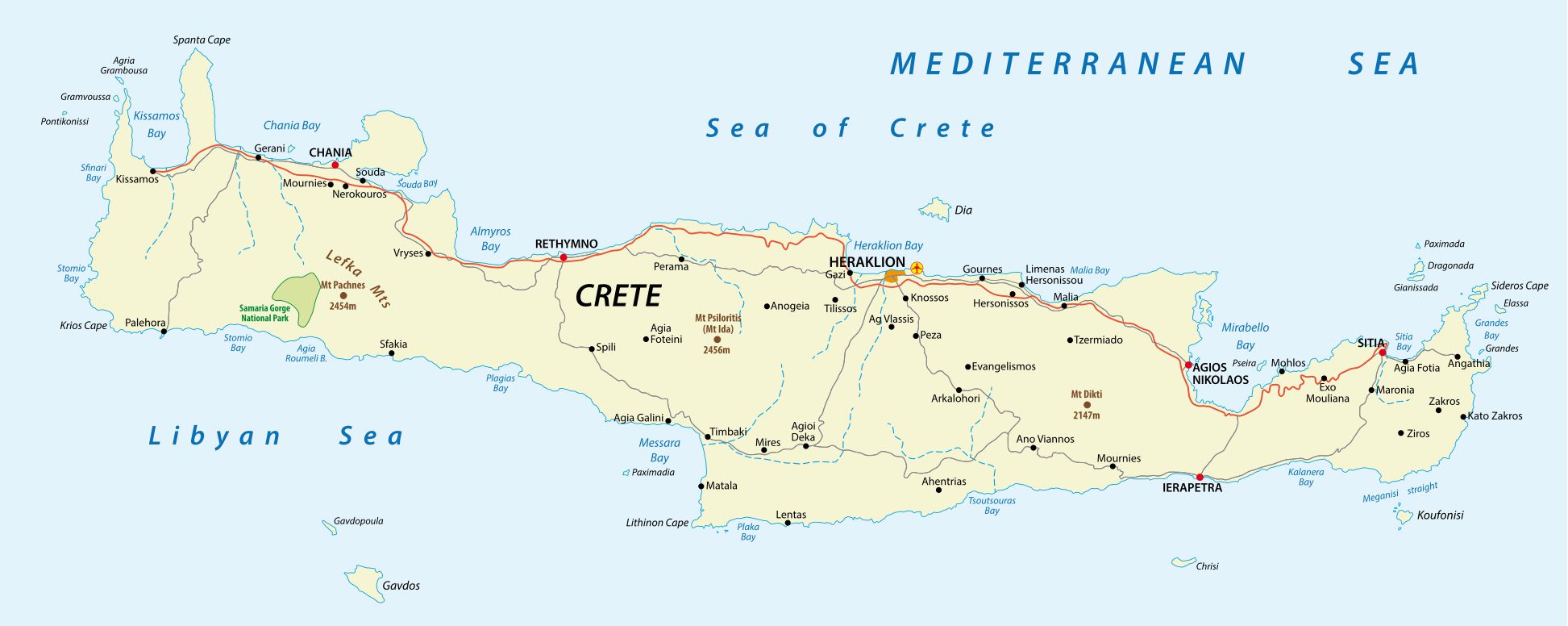 Carte De La Cr te D couvrez L le Qui Se Trouve En Gr ce