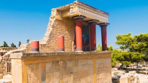 Temple de Knossos en Crête