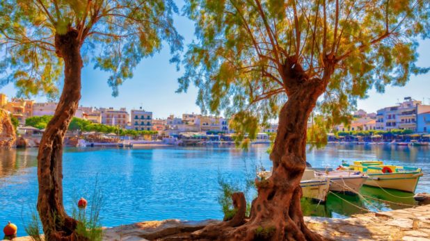 Le lac Voulismeni en Crête